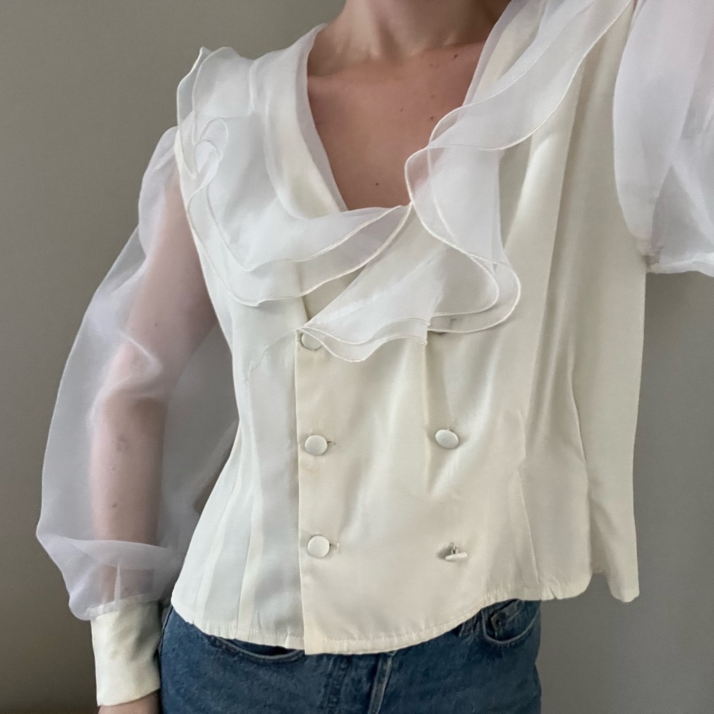 Vintage Puff Sleeve Blouse